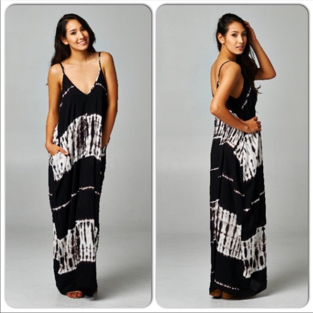 Tie dye maxi with pockets
